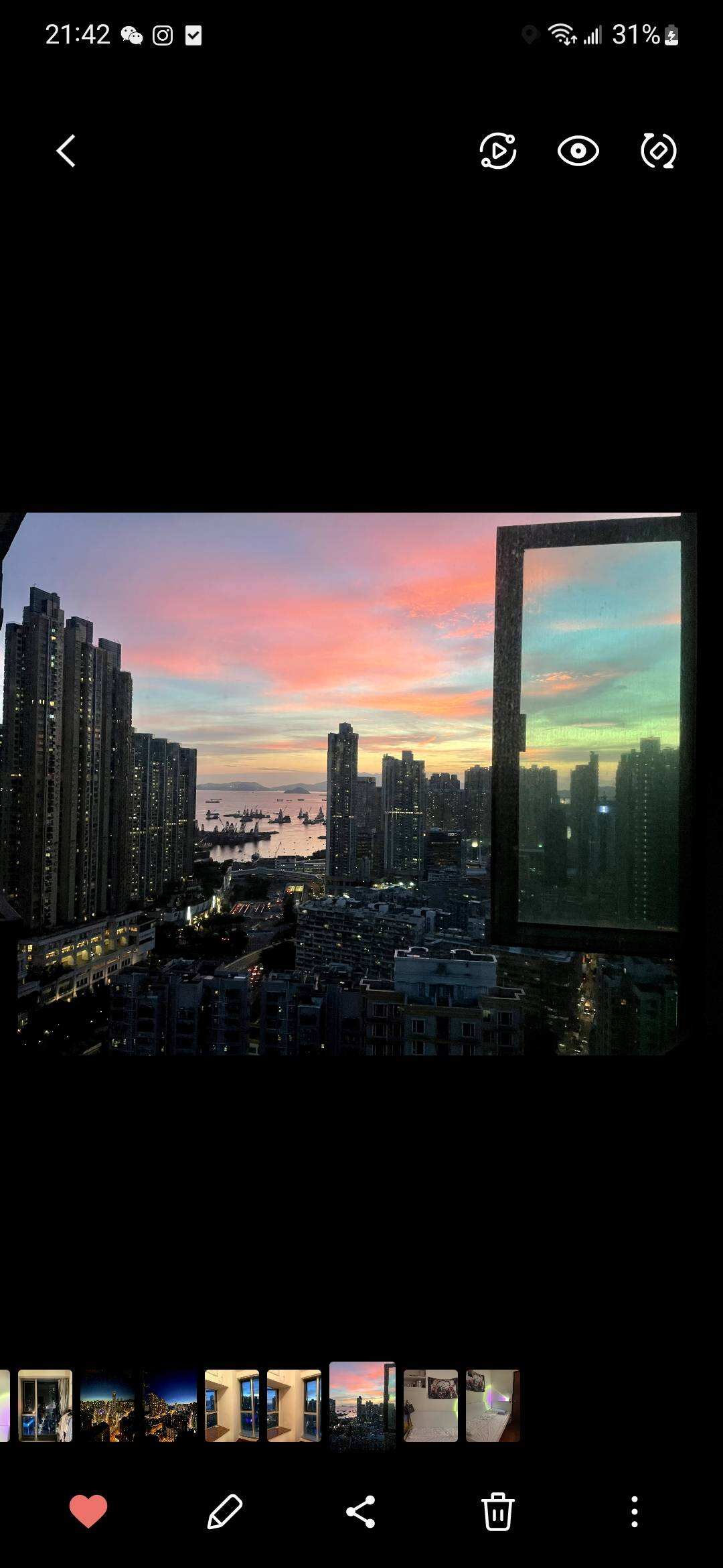 必看！旺角高层洋楼海景落地窗卧室