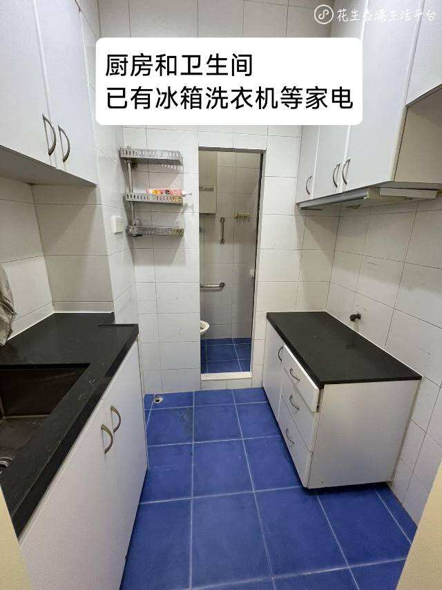 短租红磡燕安阁8楼的两室一厅一厨一卫的主卧，10平米，月租5.7k，可短租，租期至4月29，只有次卧的一个室友。全程电梯有全部家电家具，随时拎包入住