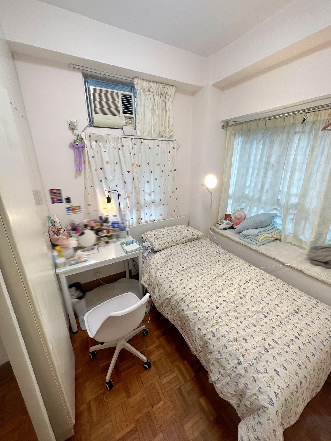 港岛金钟地铁线旁房间带家具出租 性价比超高 可续租 限女生