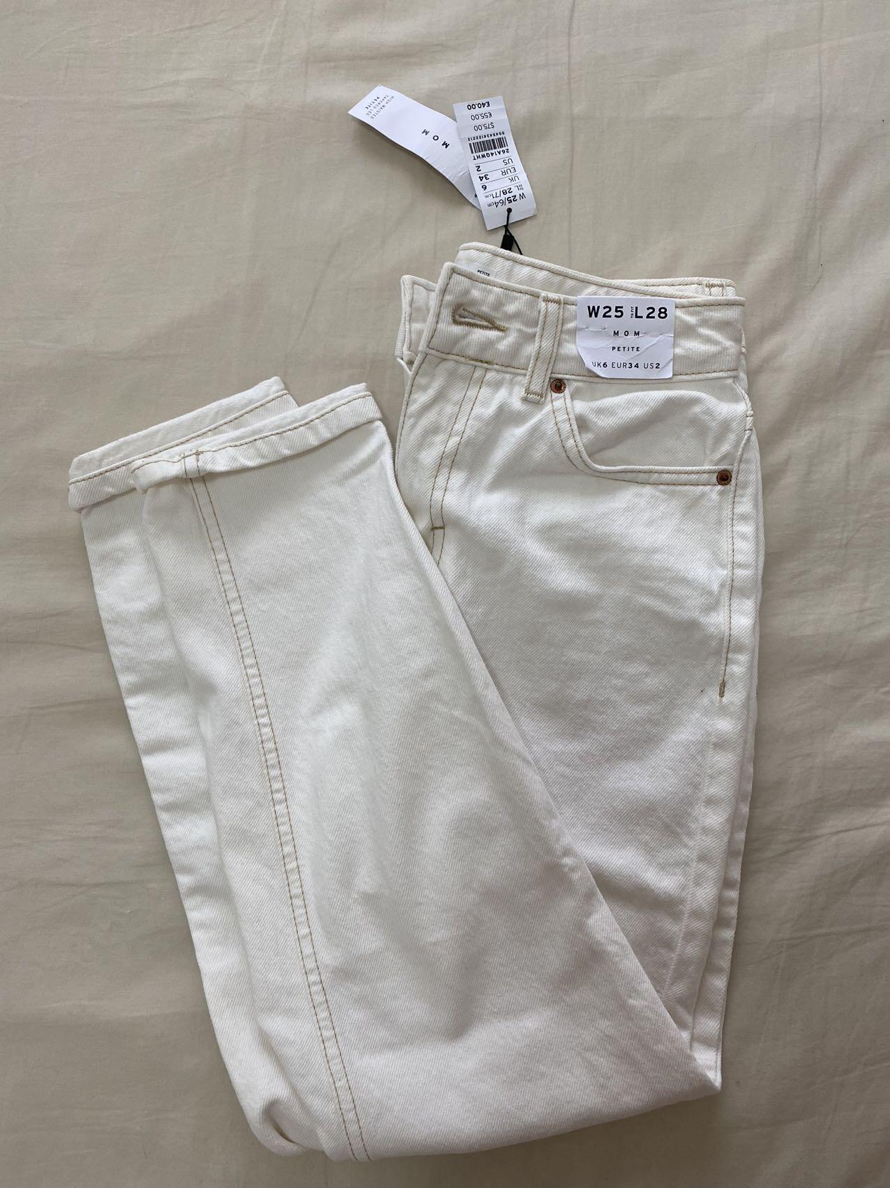 Topshop Mom牛仔裤 25寸腰