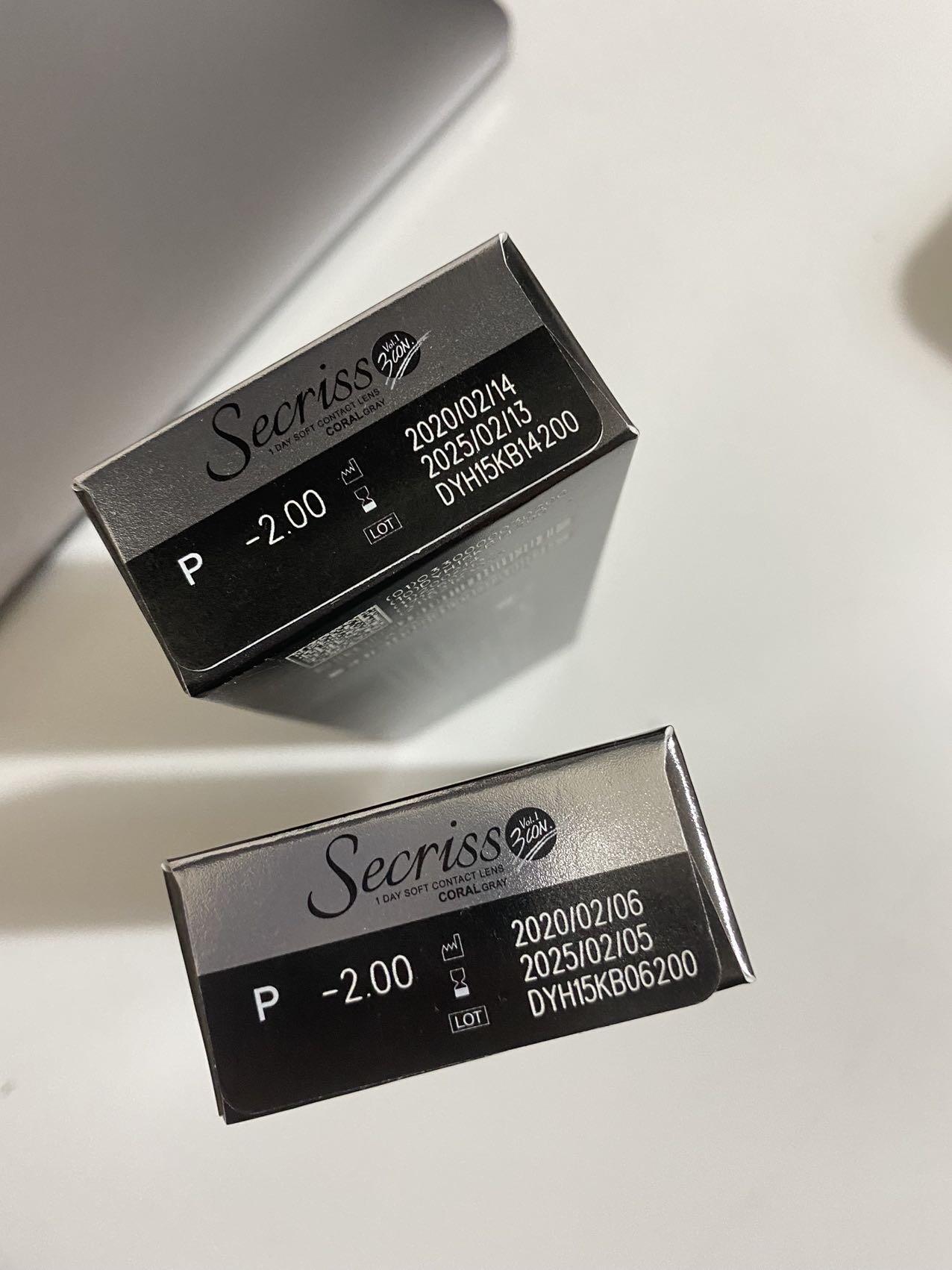 未开封2盒Olens Secriss美瞳隐形眼镜