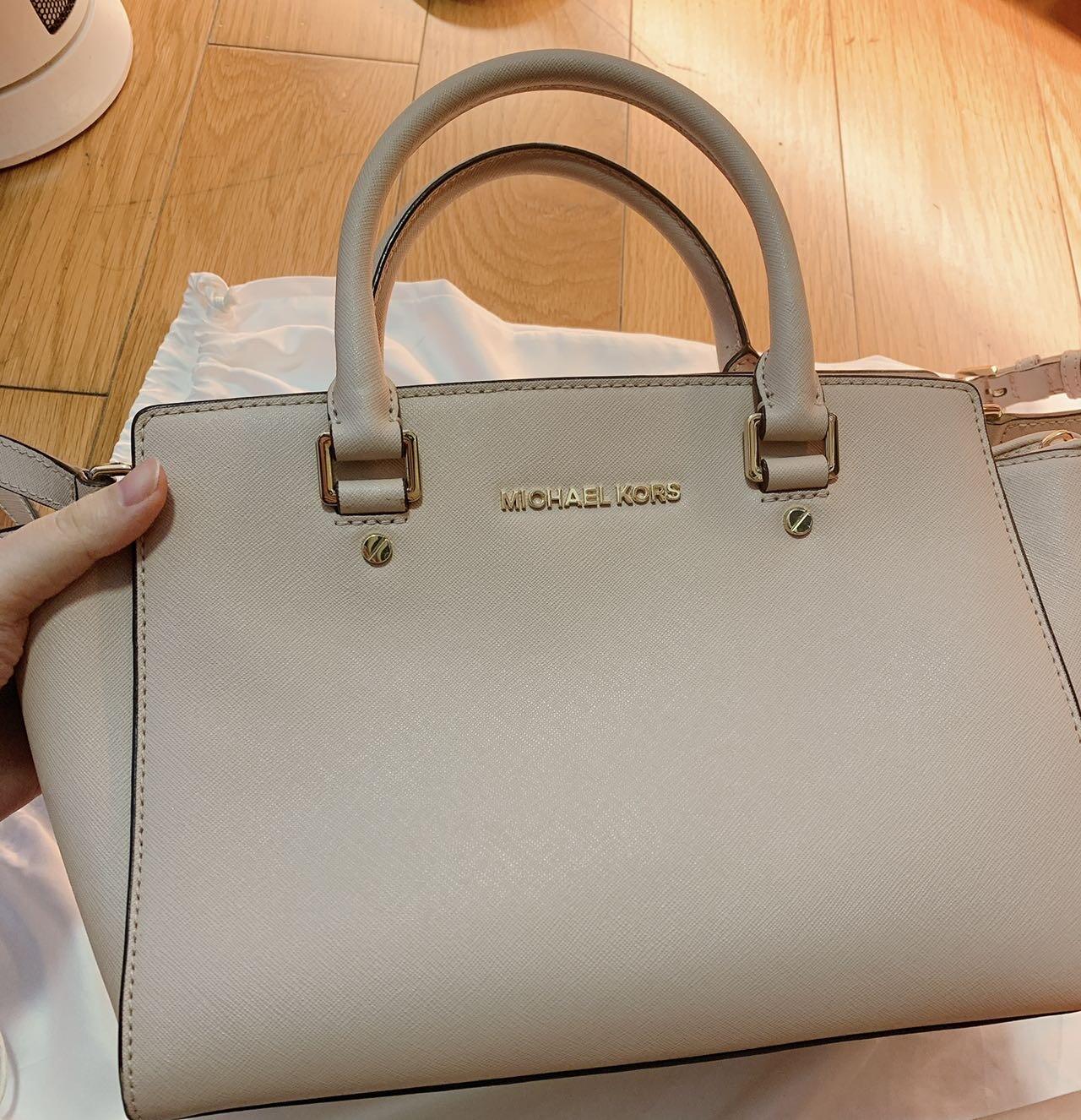 MK大号粉色饺子包