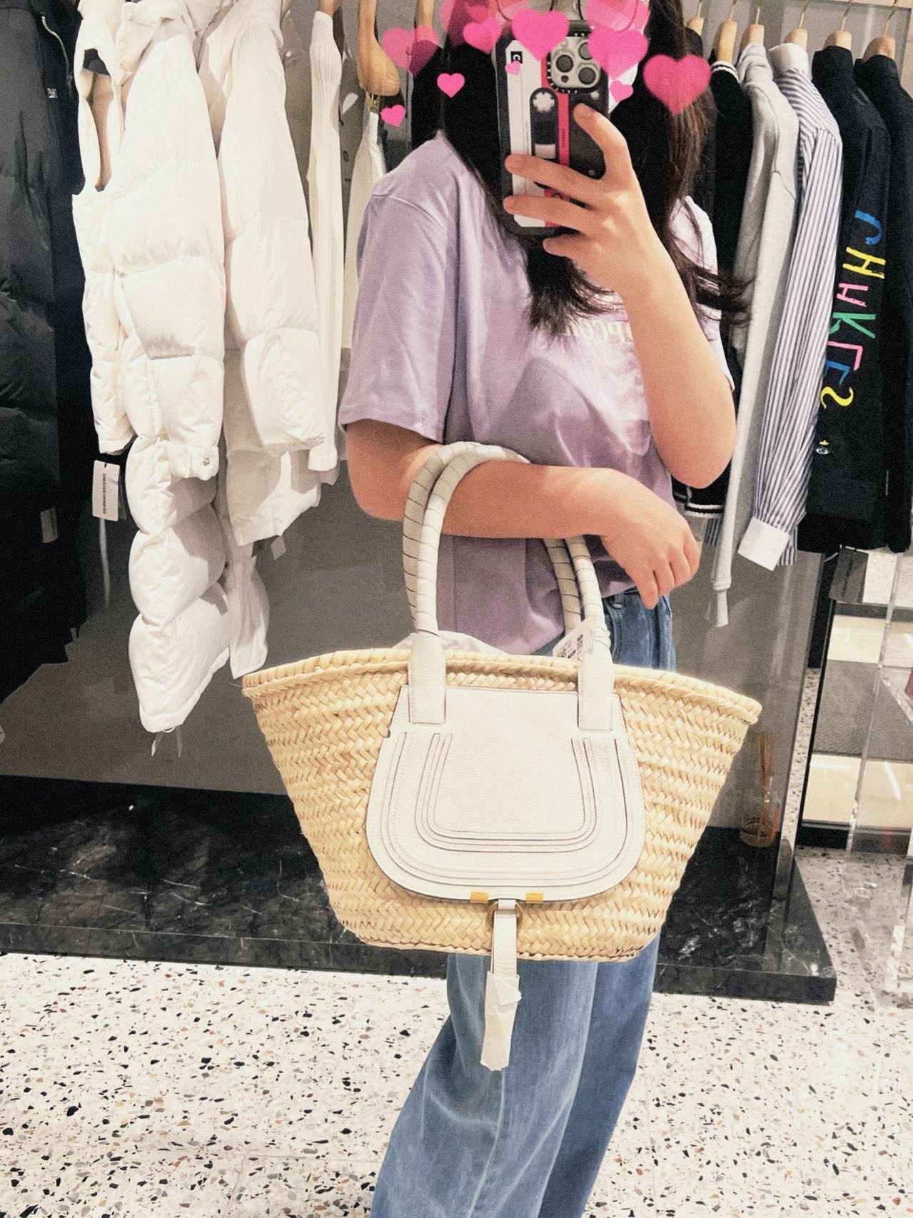 蔻依Chloe篮子包