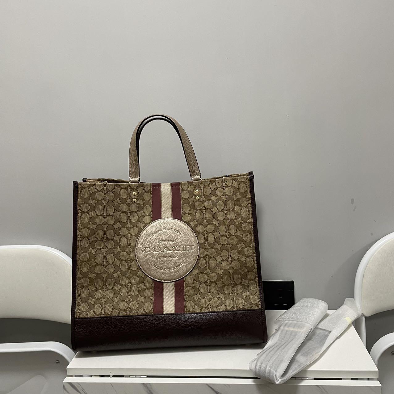 COACH/蔻驰女包DEMPSEY大号托特包大手袋