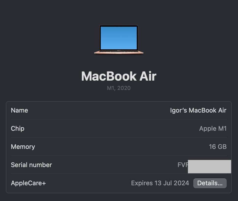 MacBook Air M1