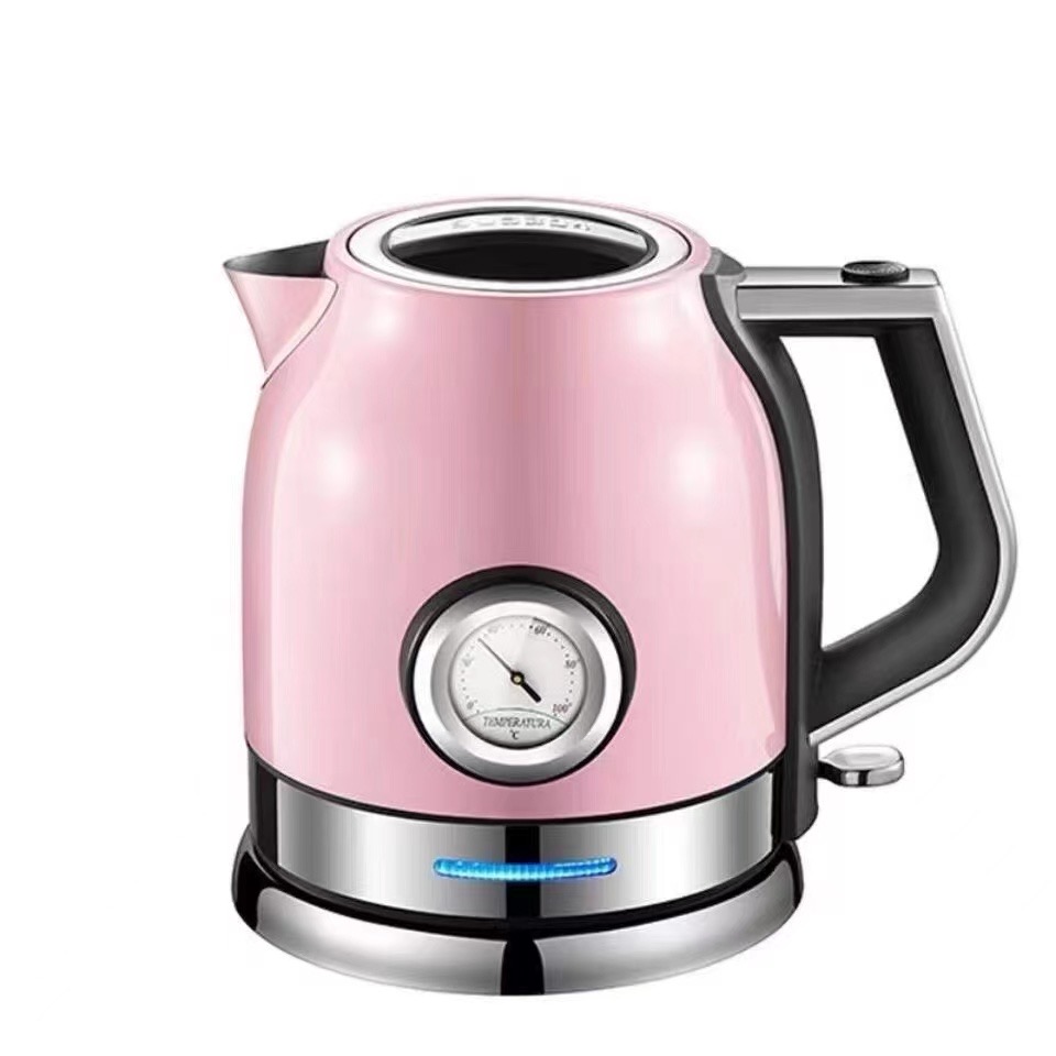 304不锈钢品牌电热水壶电烧水壶带温度计