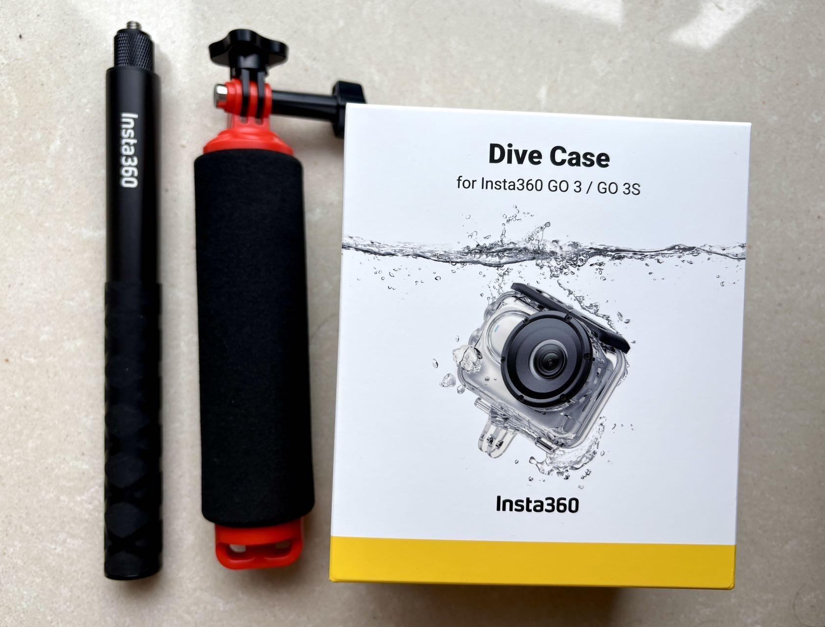 Insta360 GO 3s Dive Case和金属延长杆