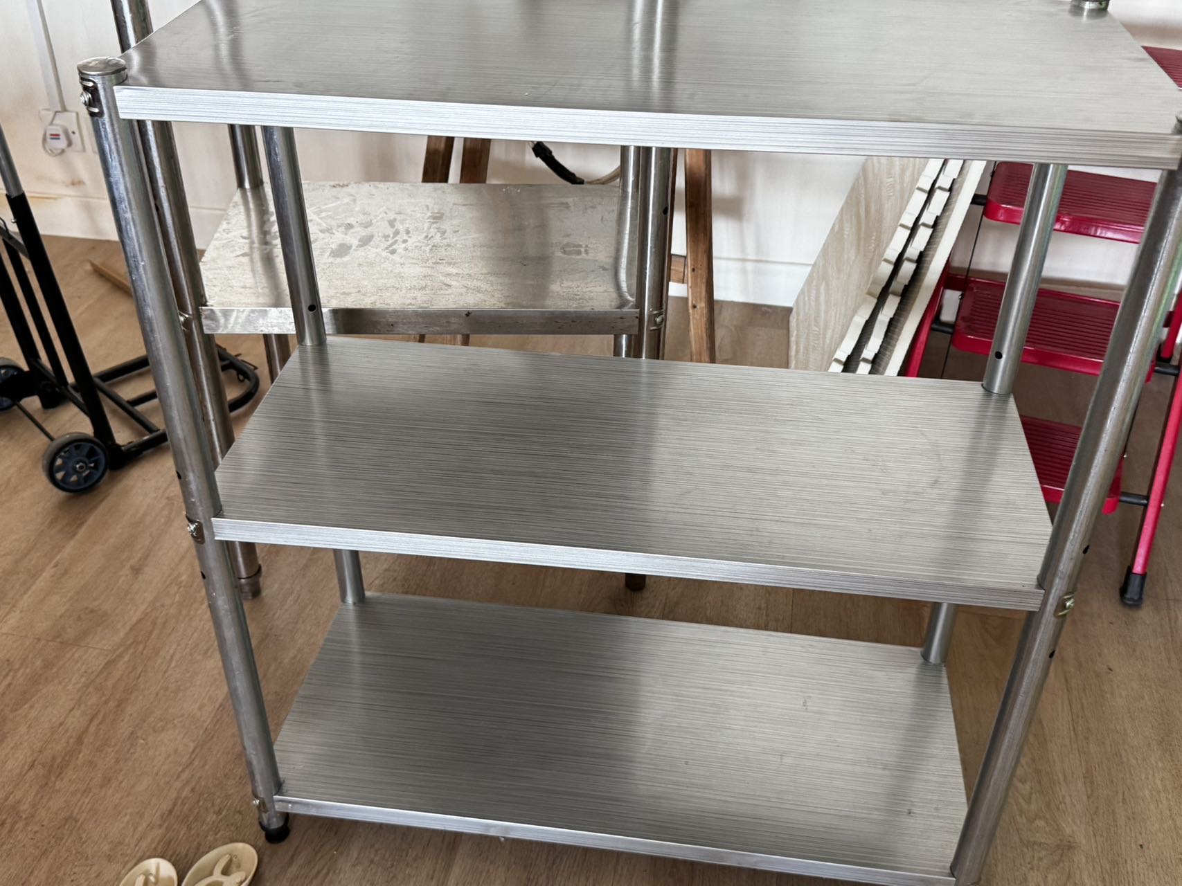 厨房置物架落地式二层三层微波炉锅架家用多功能收纳储物置物架子