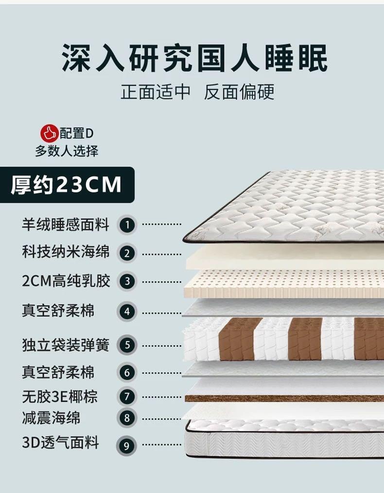 定制床架和床垫（底下可放巨多东西）