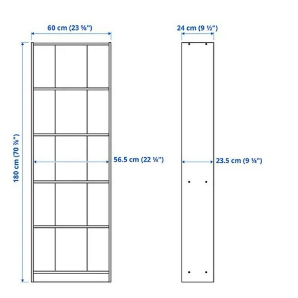 IKEA宜家 五层书架白色