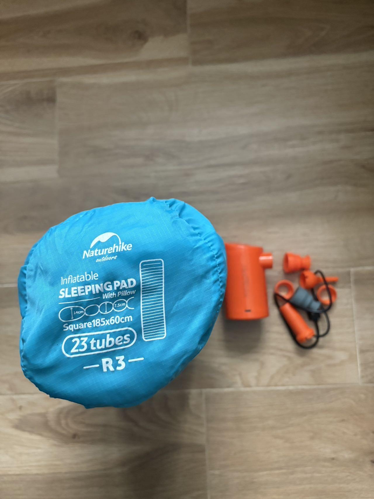 充气床垫单人 露营用+充气泵