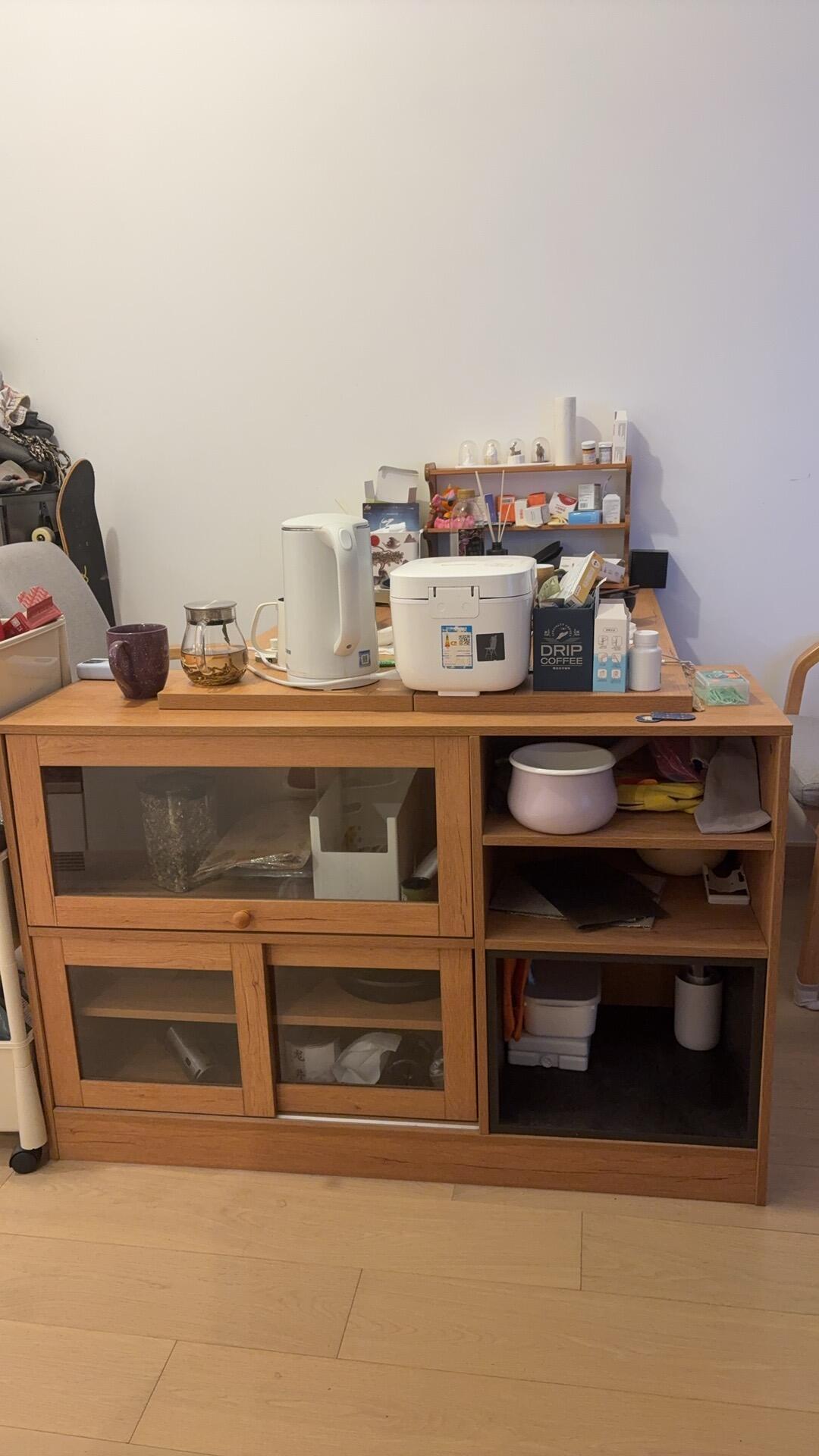 餐桌 餐边柜 多用折叠岛台