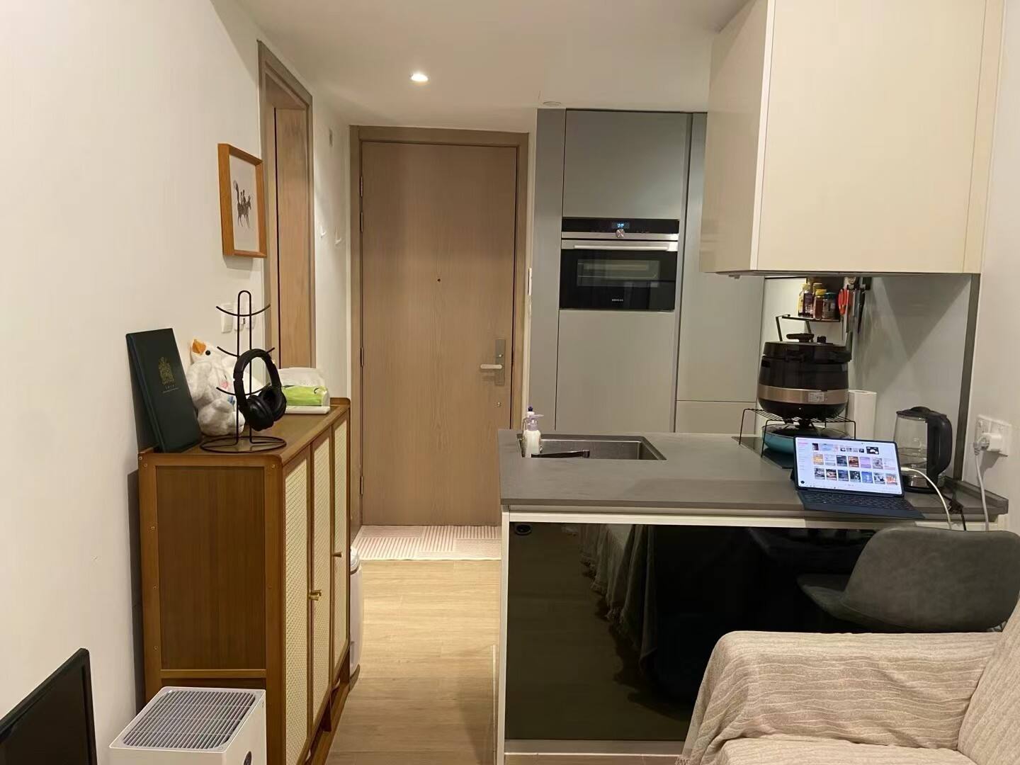 复古风鞋柜(91×32×108cm