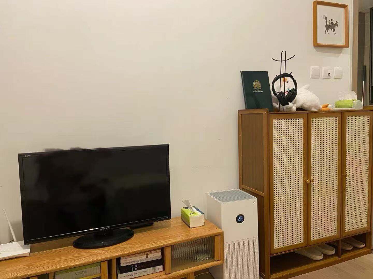 复古风鞋柜(91×32×108cm