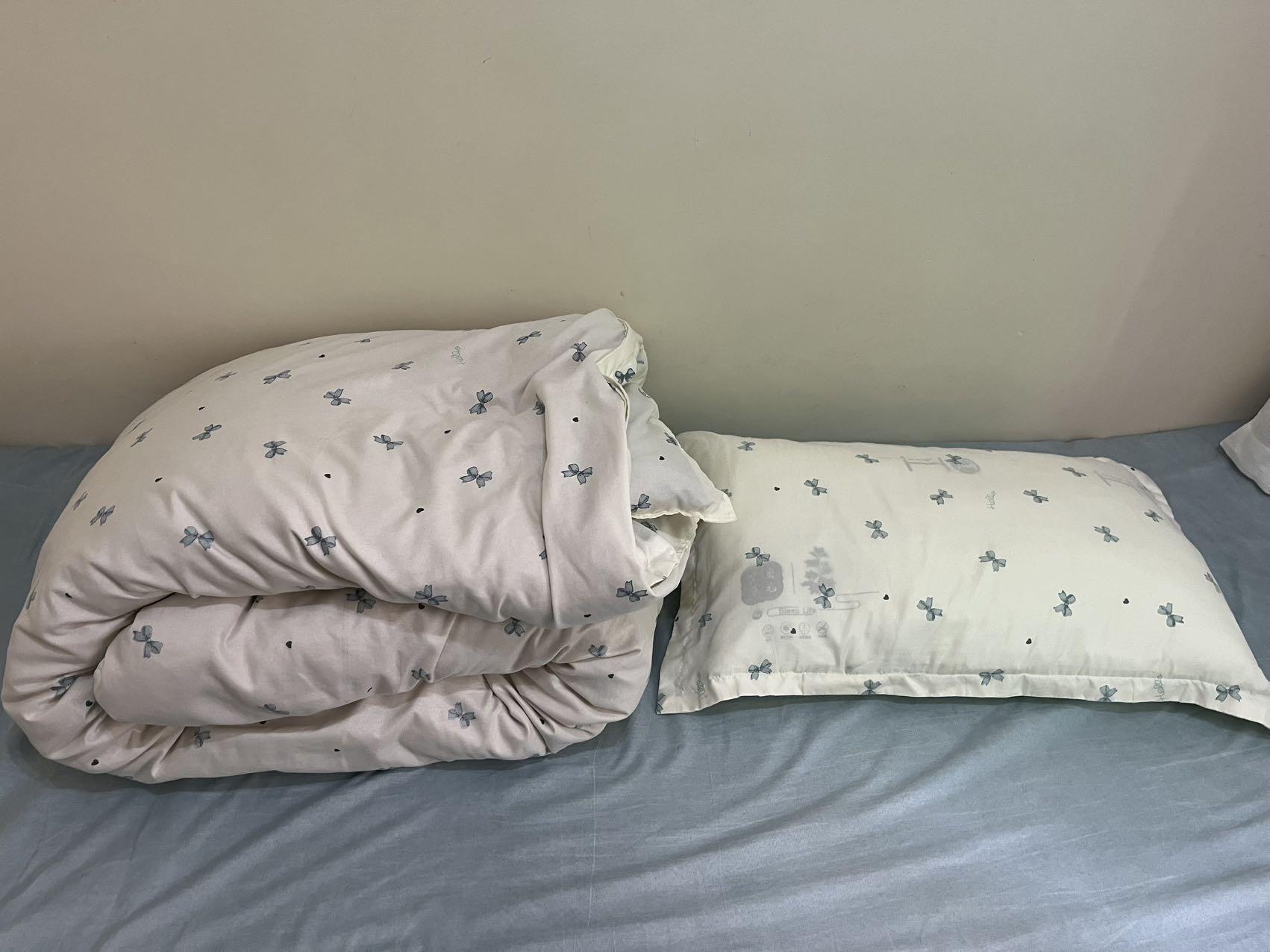 被芯+枕芯+被套+枕套+床单+加绒床单