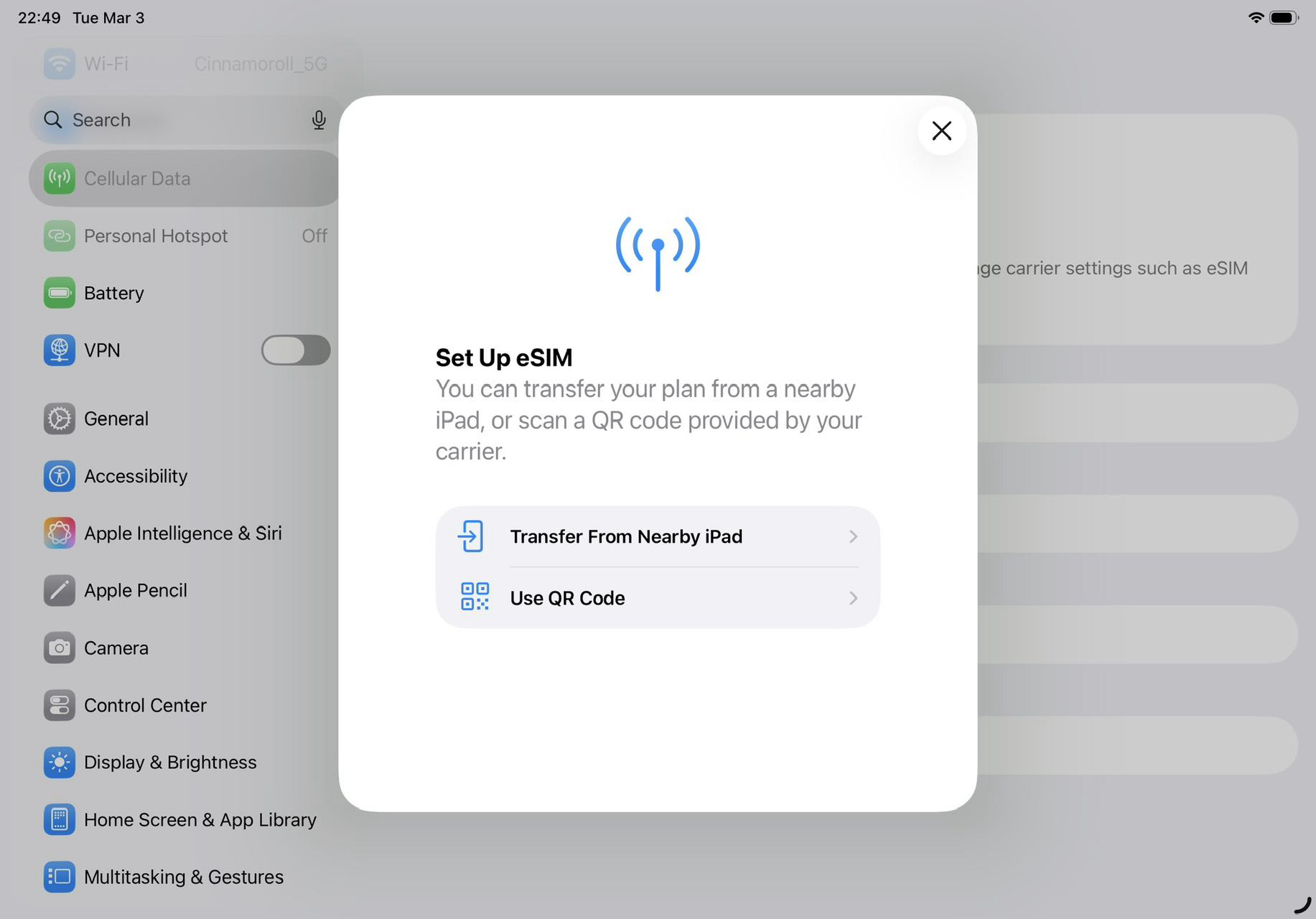 11” iPad Pro2021_ 16+2TB+5G_British eSIM
