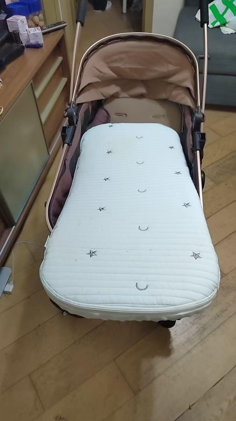 法国reibbie婴儿推车垫四季通用宝宝护脊高分子推车垫平躺摇篮垫