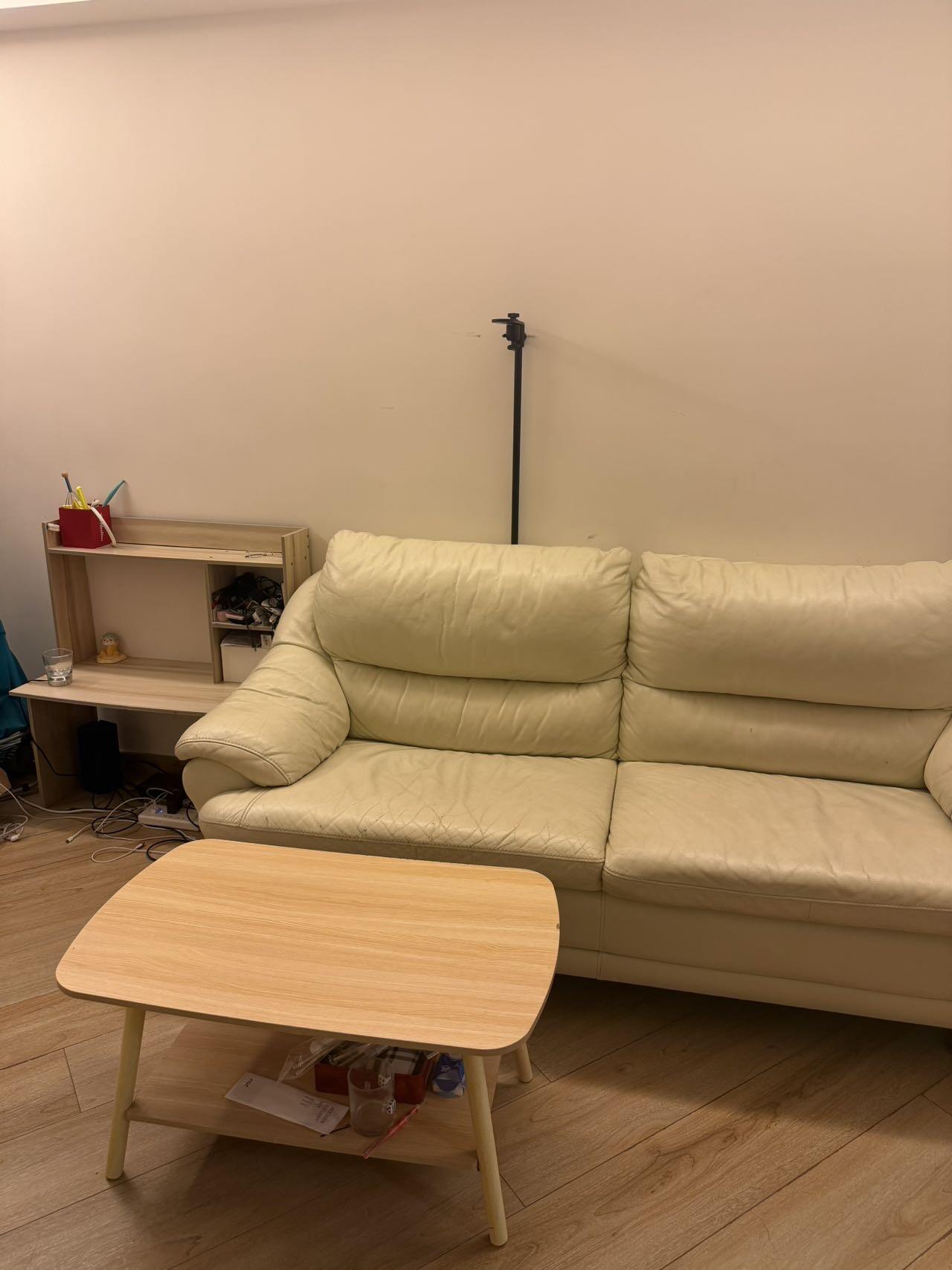 沙发 投影幕布 投影支架 茶几 边柜